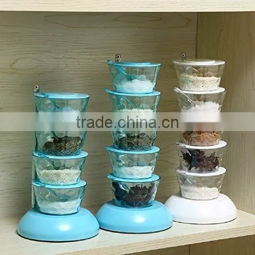 Acrylic Seasoning Box - Storage Container Condiment Jars photo-5