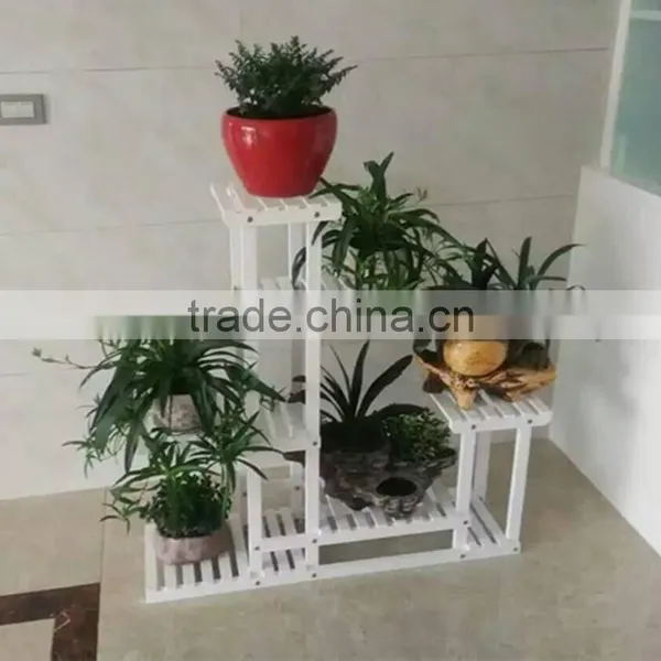 Wholesales Unique Indoor Wooden Plant Flower Stand photo-6