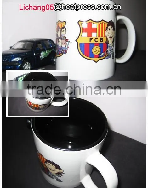 11oz Whtie Inner Color Handle Sublimation Coated Mug photo-4