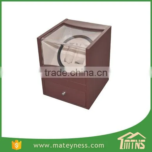 2+4 Automatic Rotation Leather AC/DC & Battery Operated China Watch Winder Box photo-2