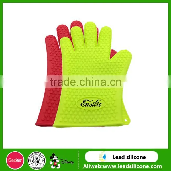 2017 HOTcolorful Kitchen Silicone Cooking Glove Oven Fireproof Silicone Gloves photo-2