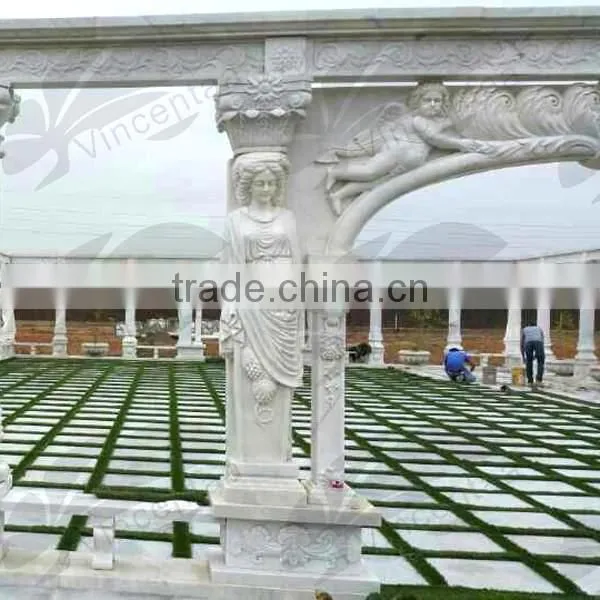 Hot Sale Marble Gazebo for Garden Decoration VGB--001 photo-4