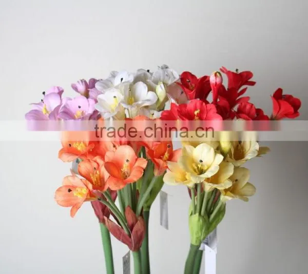 Natural Clivia Fabric Clivia Decorative Clivia Artificial Clivia Flower for Wholesale photo-4