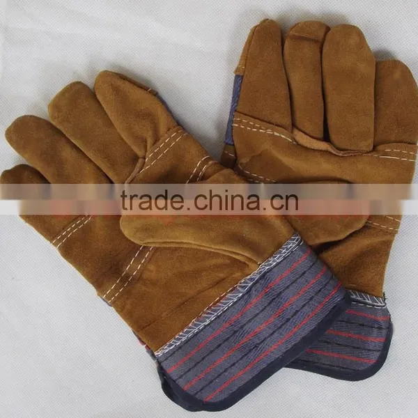 Cow Leather Gloves Work Gloves Cowhide Glvoes Working Glove Cow Split photo-6