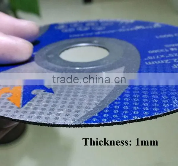 4-1/2" 115x1x22.2mm Flat Resin Bonded Reinforced Metal Cutting Disc photo-3