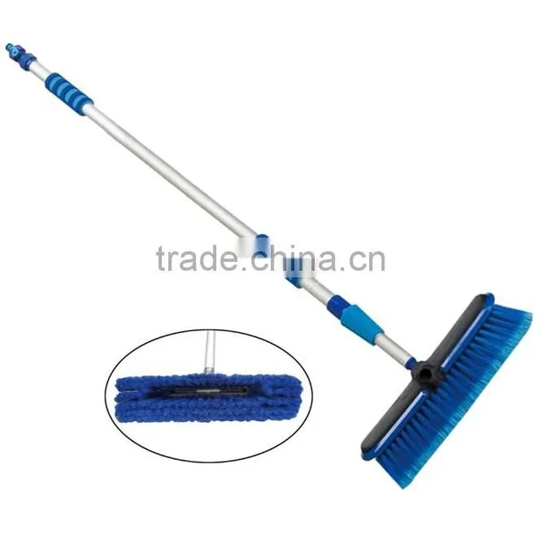 Extendable Water Flow Through Car Wash Brush, Long Handled Floor Cleaning Brush photo-2