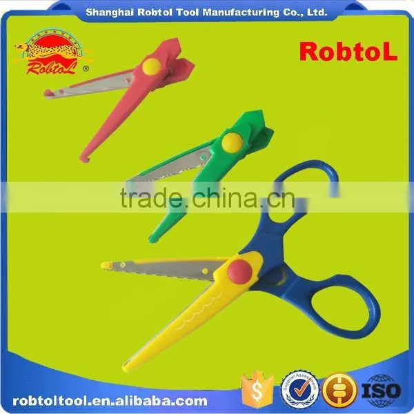Children School Safety Scissors 3 Head Interchangeable Replaceable Diy Art Student Office Kids Hand Scissors photo-2