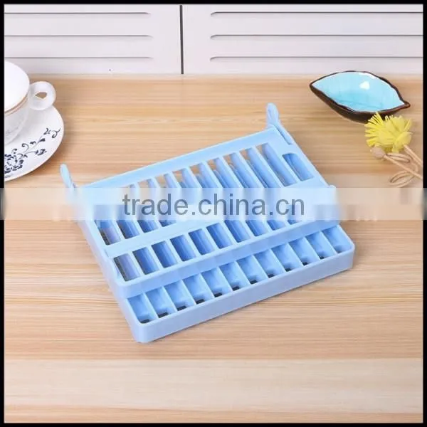High Quality Mix Color Plastic Round Dish Drying Rack Plate Drying Shelf Dish Stand Wholesale photo-3