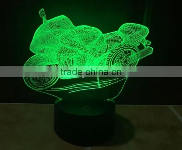 Customize Your Own Logo 3D Visual LED Magical Small Table Lamp Night Light photo-5