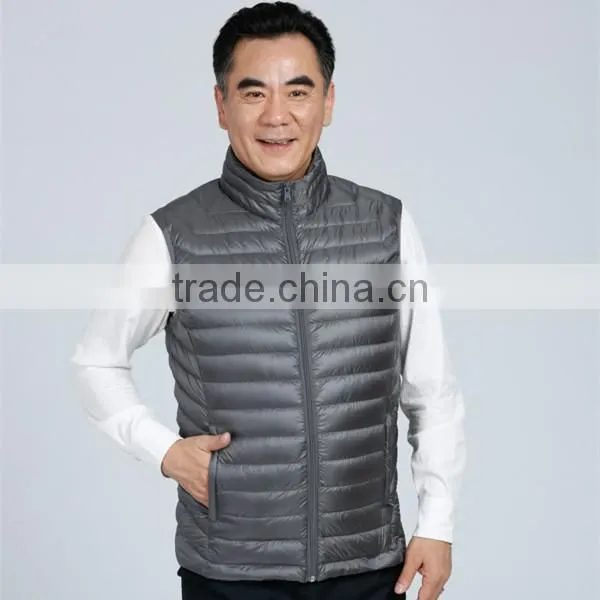 Lightweight Sleeveless Down Feather Vest Jacket for Men