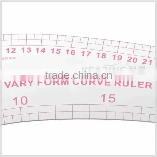 Kearing OEM Hip Line Sewing Ruler 48cm French Curves for Fashion Design Plastic Rulers# 6248 photo-5