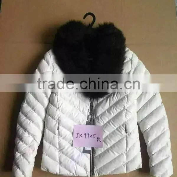 GZY Comfortable Female Goose Down Jacket Middle East Model England 2017 Stock Wholesale Guangzhou Good Quality photo-5