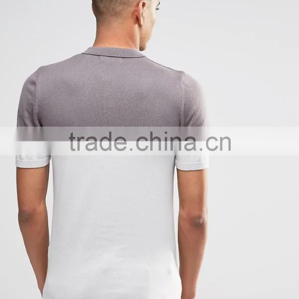 MGOO Hot Sale 100 Cotton Polo Plain Short Sleeves Custom Embroidery Or Print Contrast Purple White Color photo-3
