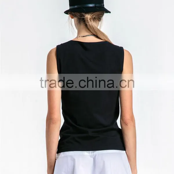 Custom Fancy Casual Loose Tank Tops Wholesale photo-4
