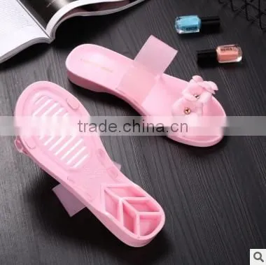 2016 Korea Style Women Shoes Flowers Pattern Design Beach Shoes Girls Summer Slippers photo-4