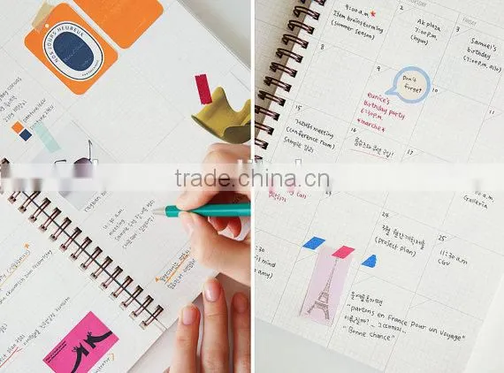 Full Color Printing Cardboard Sprial Binding Notebook ,cheap Office/school Supplies Custom photo-4