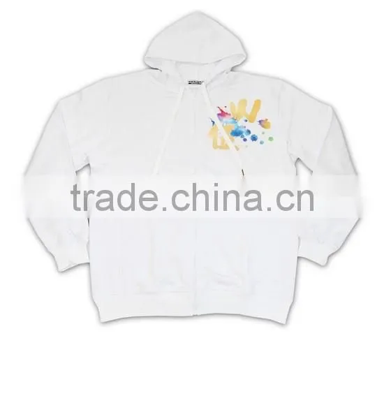 Trade Assurance BSCI Customized Design 2016 Embroidery/screenprint Wholesale White Hoodie photo-5