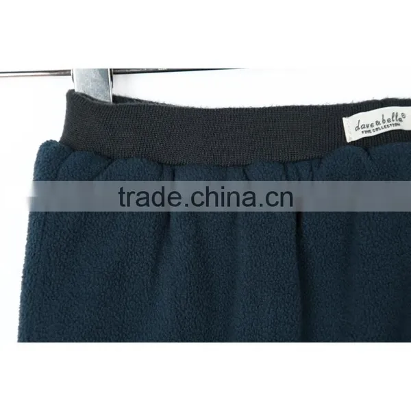 2017 Guangzhou Apparel Factory Pink Bow - Kont Warm Fleece Kids Ruffle Printed Jeans Pants photo-6