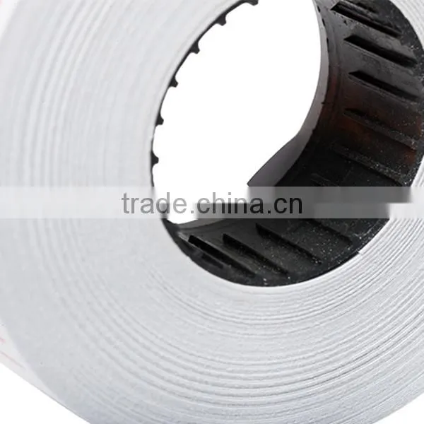 White Paper Label With Double Red Line photo-3
