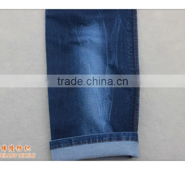 8.5OZ Ancient Cotton Indigo Denim Jeans Fabric photo-4