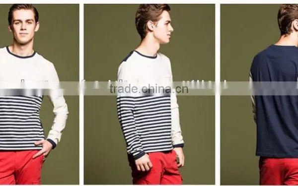 Men's Apparel Fashion Dry Fit Contrast Striped Polo Shirt photo-4