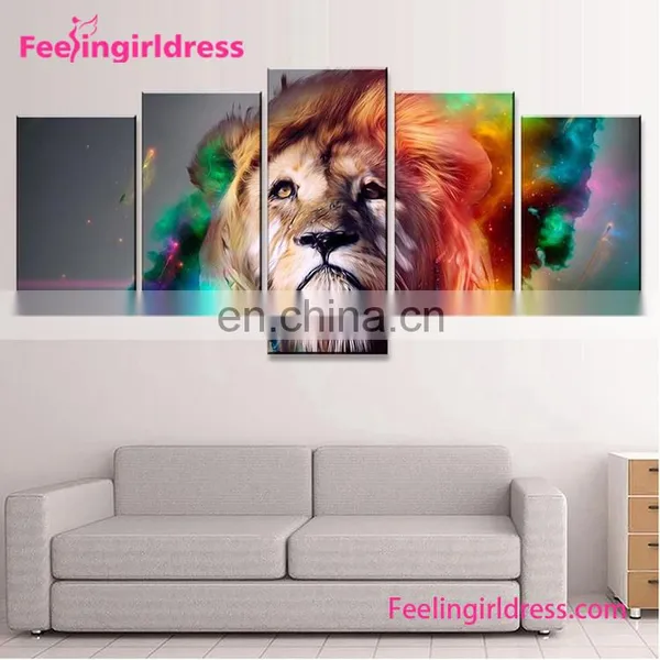 High Quality Custom 3D Rose Oil Canvas African Art Paintings photo-4
