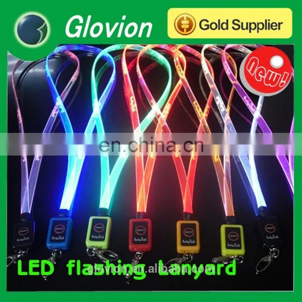 New Design TPU LED Lanyards TPU LED Lanyards for Party Single Flashing Lanyard photo-2