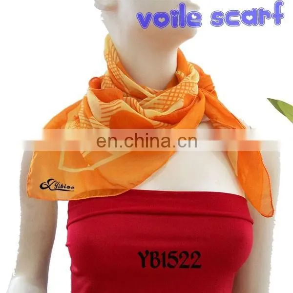 Voile Soft Scarf Fashion Woman New Start Design Printing Factory Make Hot Sell to European