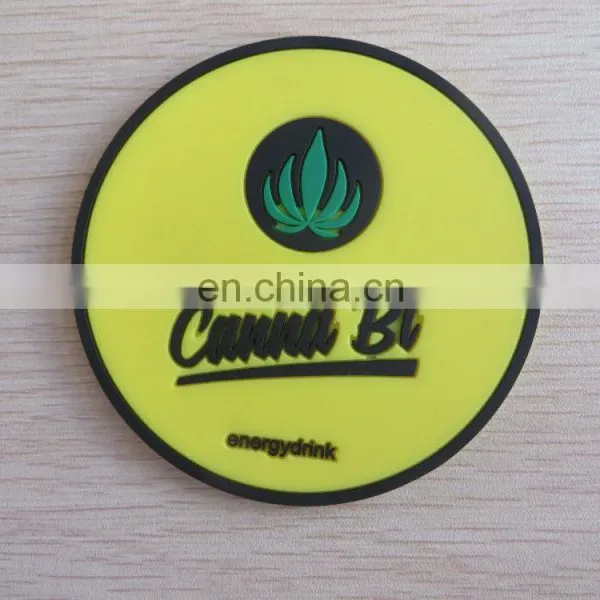 Personalized Cheap Soft Pvc Non-slip Round Drink Beer Mat Coaster photo-3