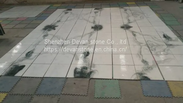 Panda White Marble Slab Marble Tiles on Sale photo-5