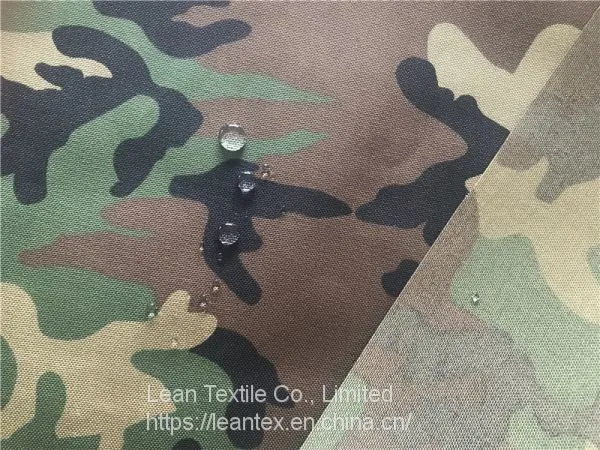 Nylon Cordura Fabric Camouflage Printed Waterproof Pu Coating