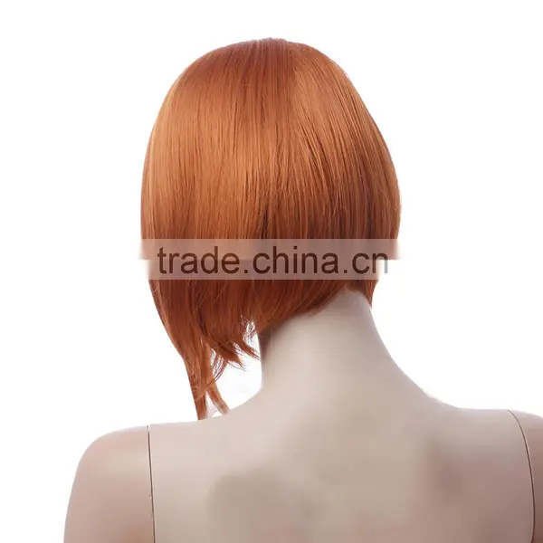 Short Straight Japan's Hair Woman Wig Full Cap Synthetic Wig 2202 photo-5