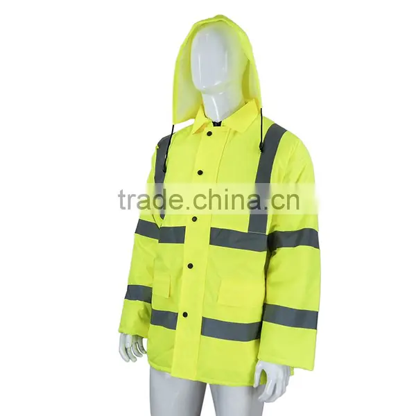 Cheap High Visible Road Safety Winter Reflective Jacket RF071 photo-2