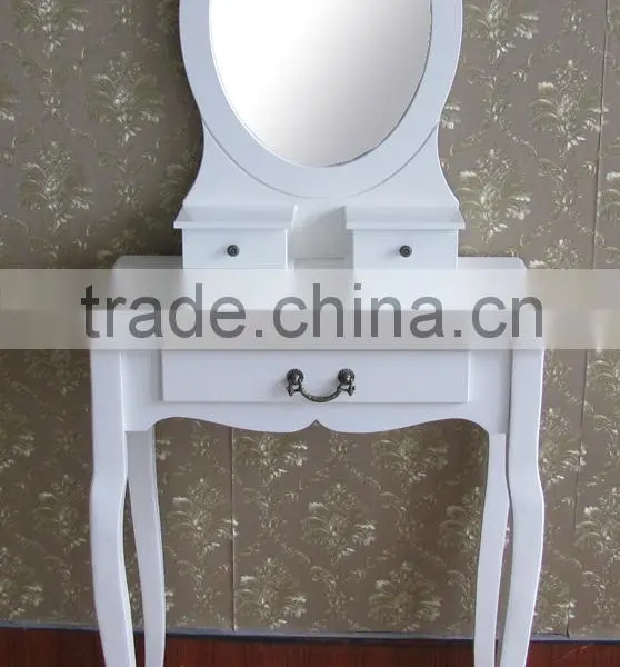 Promotion Wooden Dressing Tables With Mirror and Stool photo-3