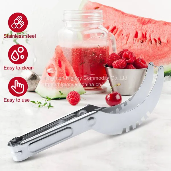 Stainless Steel Super Watermelon Slicer Cutter Corer Durable Watermelon Slicer photo-5