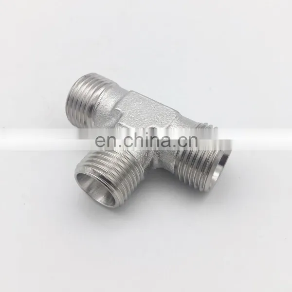 Haihuan Compression Equal Tee Fitting Stainless Steel Nipple Pipe Fitting OEM ODM Hydraulic Adapter photo-5