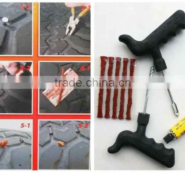 Tubeless Tire Repair Plug Kit Tire Patch Fix Tools Puncture Repair