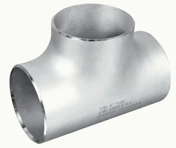304/316L Stainless Steel Straight Seamless Irrigation Systems Plumbing Material Pipe Fitting 3 Way Staright Tee of Plumbing Connector Adapter