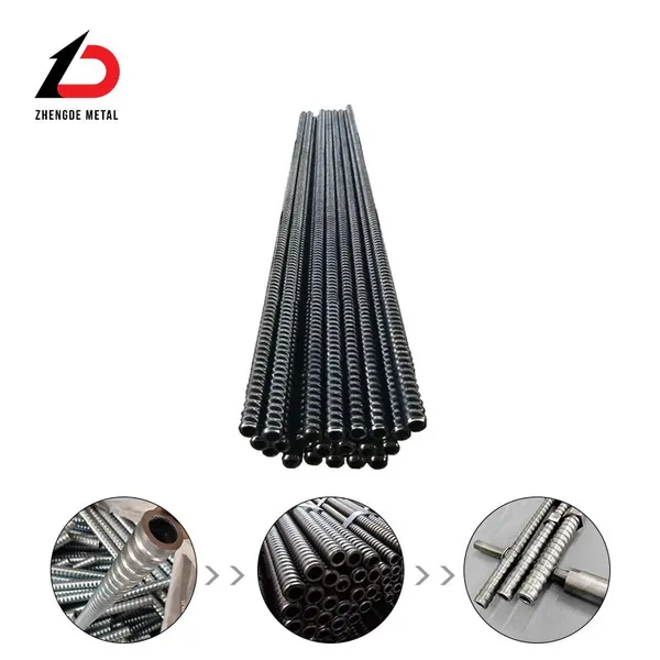 Galvanized Self Drilling Hollow Rock Anchor Bar for Micropile Soil Nailing and Stabilization photo-5