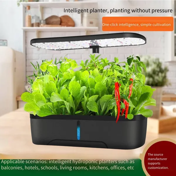 Cross - Border Plant Hydroponic Planter, Intelligent Flower Pot, Indoor Garden, Intelligent Planter for Lazy People