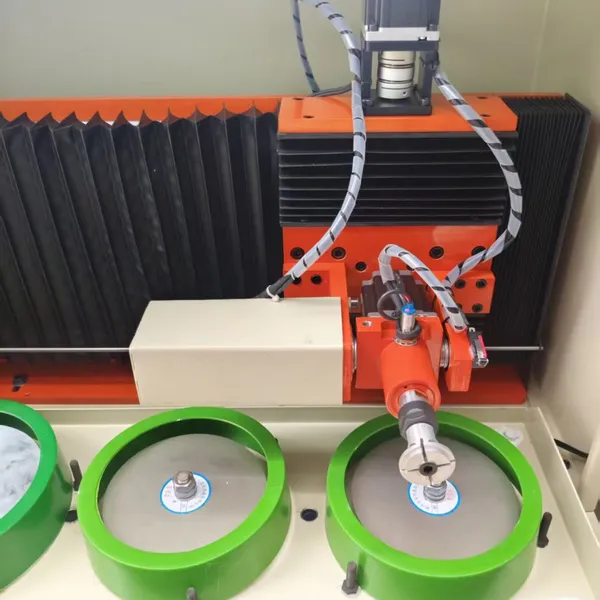 4 Axis Watch Bezel Polishing Machine XX-380ND for Tungsten Ceramic Glass With 3 Platens PLC Control photo-5