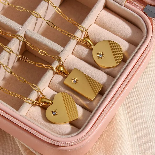 316L Stainless Steel Necklace Manufacturer Custom Pendant Waterproof Anti-Tarnish OEM/ODM 2-Year Warranty photo-2