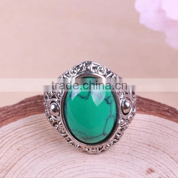 2015 Fashion Jewelry Indonesia Prong Setting India Turquoise Jewelry Ring photo-5