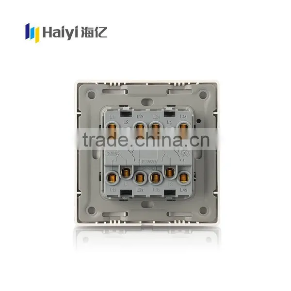 OEM Factory Unique New Design British 4 Gang 2 Way Electrical Wall Switch Supplier's Choice photo-3