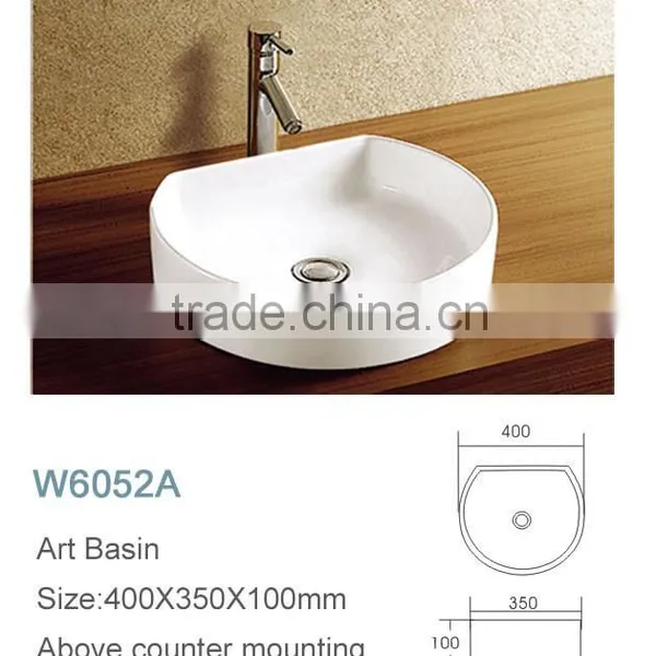 New Models Countertop Type Bathroom Ceramic Sink photo-2