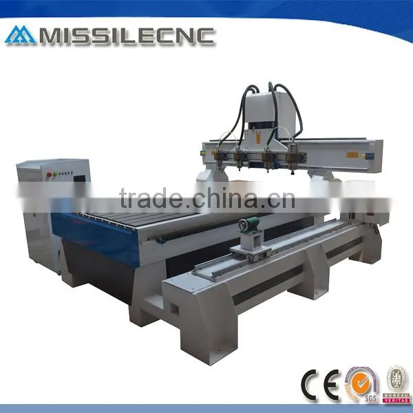 2016 High Quality New Design Cheap Price 4 Axis 3d Wood Cnc Machine photo-3