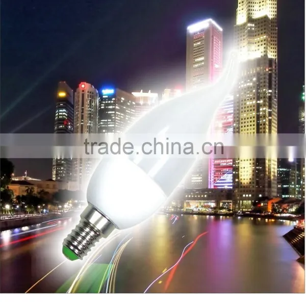 2W 220V Flame Shape or Bullet Shape Candle Light