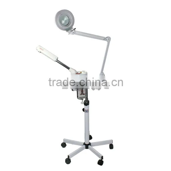UV Ozone Rolling Facial Steamer Machine Salon Spa W/5x Mag Magnifying Light Lamp photo-5