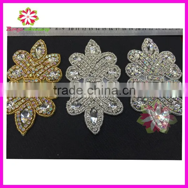 Hot Sale Latest Crystal Rhinestone Applique, Beaded Bridal Trim for Wedding Dresses China Manufacturer photo-3