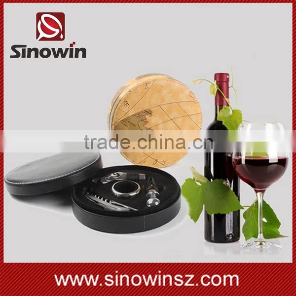 Leather Box Package Wine Accessories Gift Set Wine Bottle Tool Set photo-4